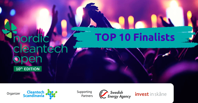 These are the Top 10 finalists of the 10th Nordic Cleantech Open 10th edition